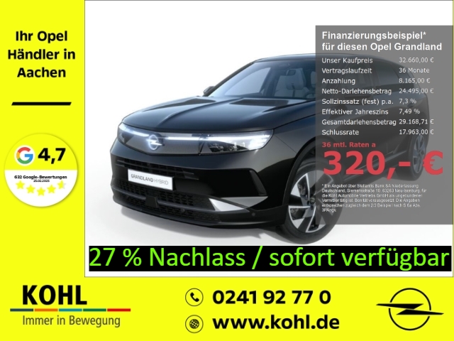 Grandland GS 1.2 Turbo 136PS Mild-Hybrid 360°Kamera Navi HUD