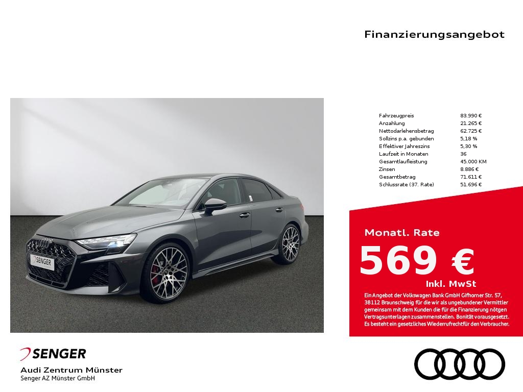 RS3 Limousine 400PS S tronic Kamera Leder Matrix
