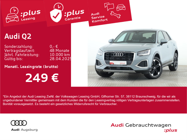 Q2 advanced 30 TDI LED*VIRUTAL*ACC*R-KAM*8-fach*