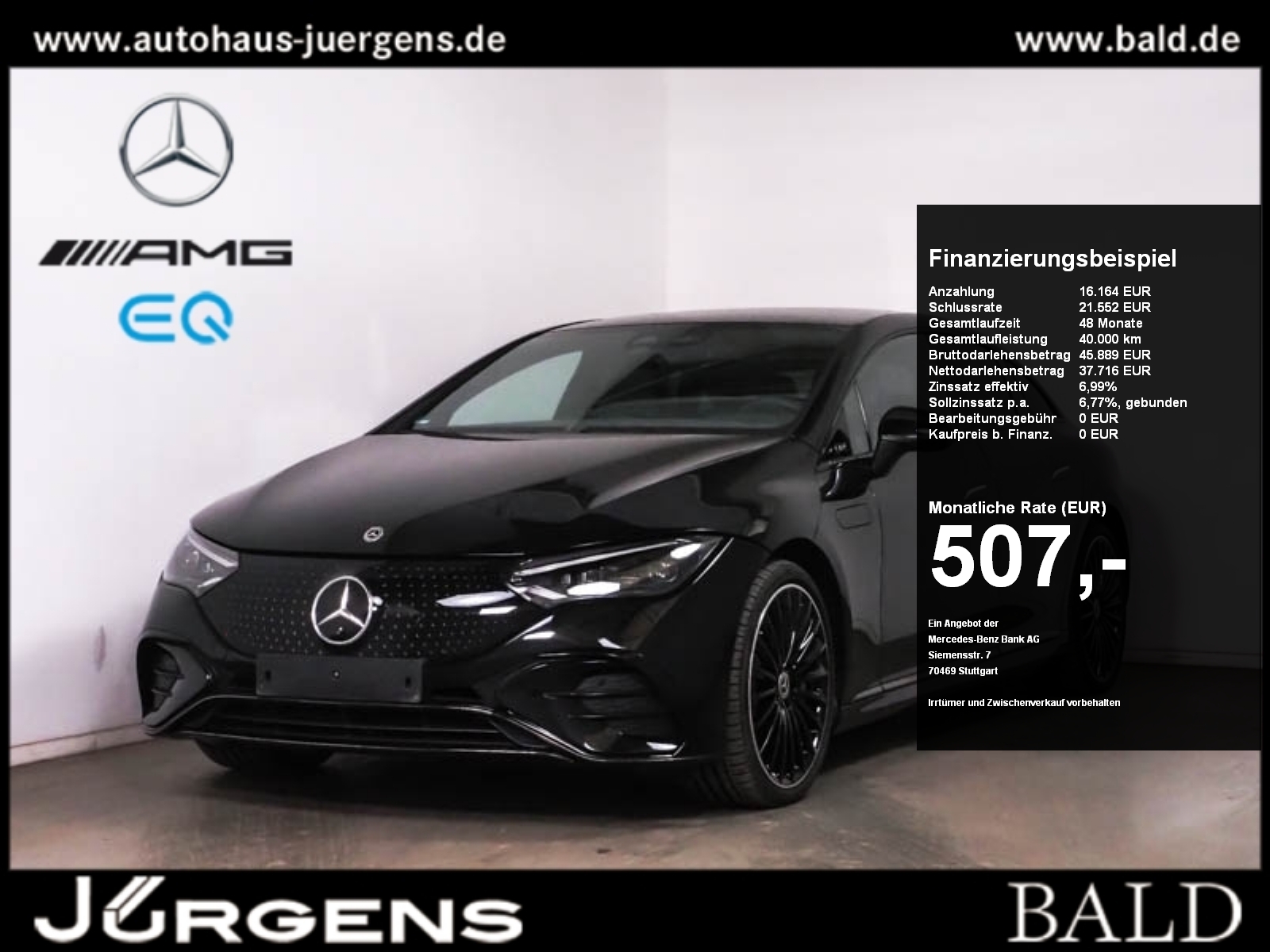 Mercedes-Benz EQE 300 AMG-Sport Burm Night Airm 21