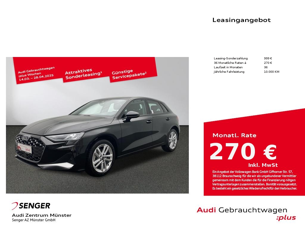 Audi A3 Sportback 35 TFSI advanced vorb