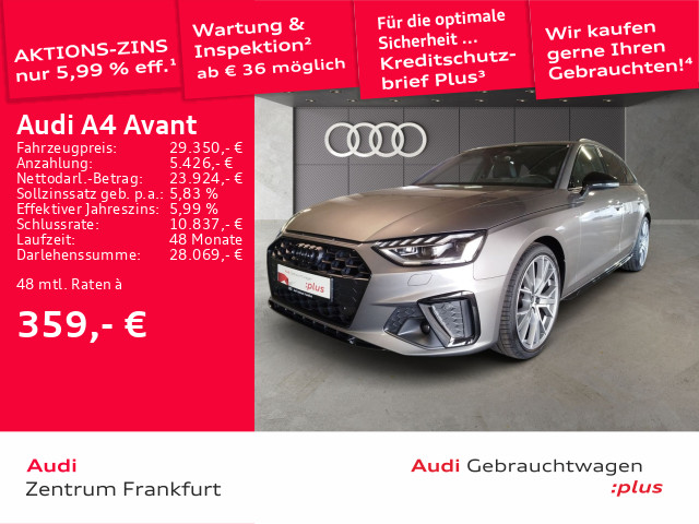 A4 Avant 35 TFSI S tronic S line Matrix-LED Navi Tempomat DAB PDC Sitzheizung