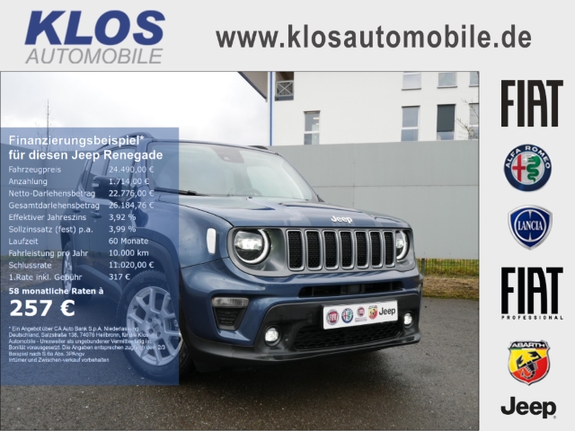 Jeep Renegade 1.5 LIMITED e-HYBRID GSE T4 48V 130PS 4x2 SICHT WINTER