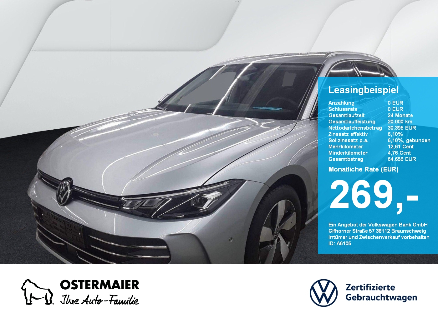 Volkswagen Passat Variant 1.5 BUSINESS eTSI 150PS VC APP-C LKRD-HZG