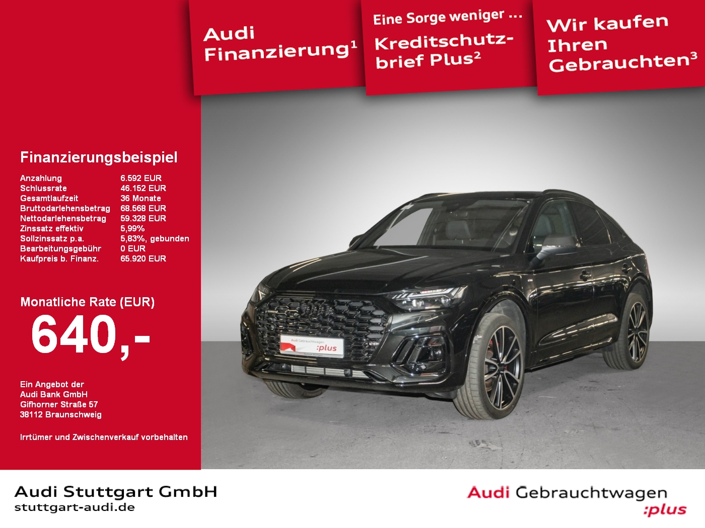 Audi Q5 Sportback S line 45 TFSI quattro VC