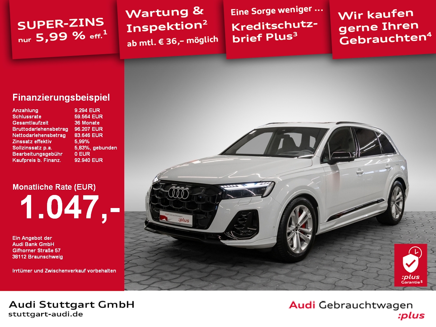 Audi Q7 S-LINE 60 TFSI e quattro
