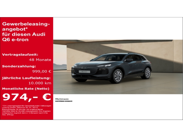 Q6 e-tron E TRON 0 25  VERSTEUERUNG SPORTSITZE 185 kW