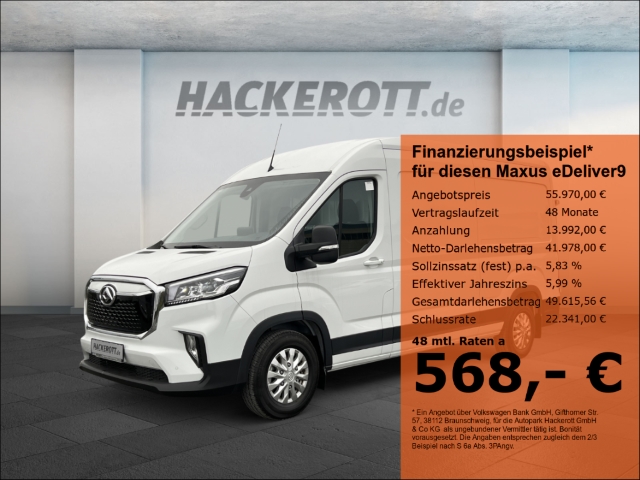 eDeliver9 72 kWh L3H2 Kasten Lang Plus-Paket Klima SHZ Kamera
