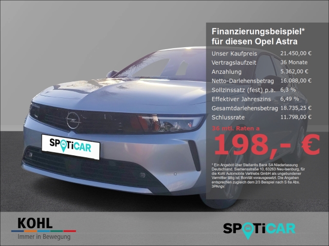 Opel Astra 1.2 L Elegance Turbo