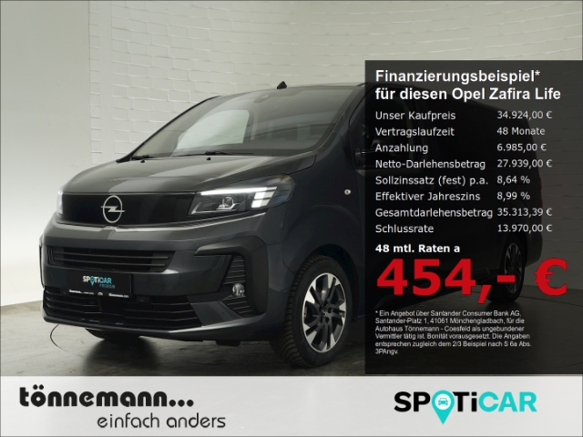 Zafira Life FACELIFT EDITION XL CDTI AT 9-SITZER+NAVI+SITZHEIZUNG+SCHIEBETÜREN+KEYLESS+PARKPILOT HI