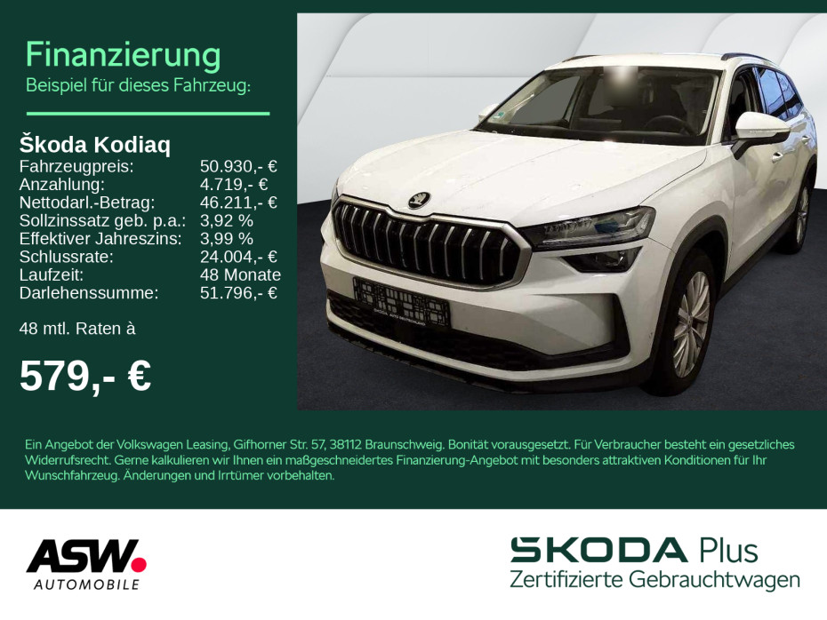 Kodiaq Selection 4x4 2,0TDI DSG LED NAVI ACC AHK