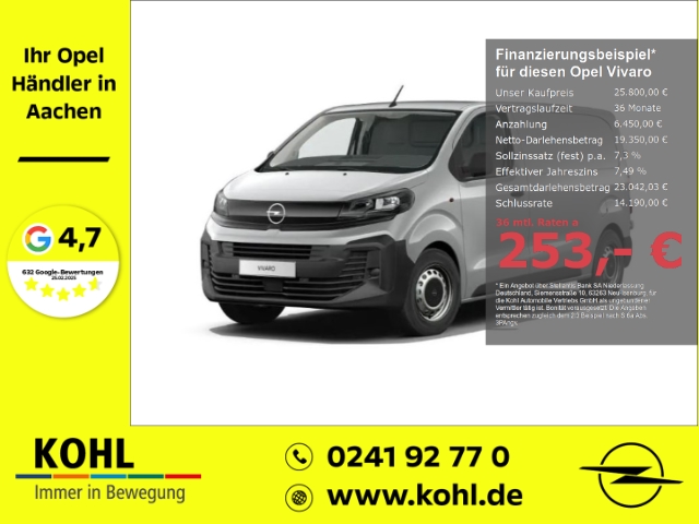 Vivaro Kasten M 1.5 D EU6d-T Totwinkel-Ass. Rückfahrk. SHZ