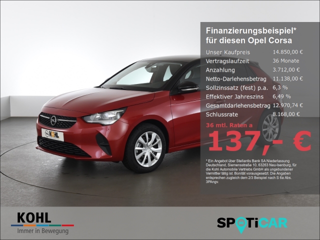 Corsa F Edition 1.2 Turbo 100 PS Navi LED Rückfahrkam. Tempomat