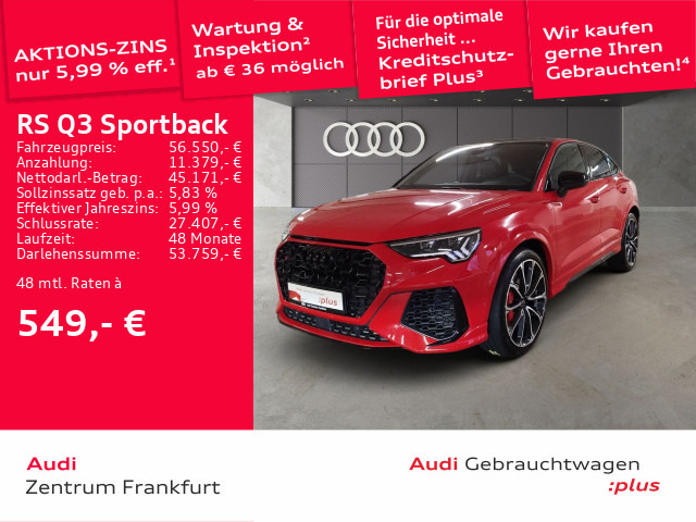 RS Q3 Sportback S tronic MatrixLED B&O Panorama