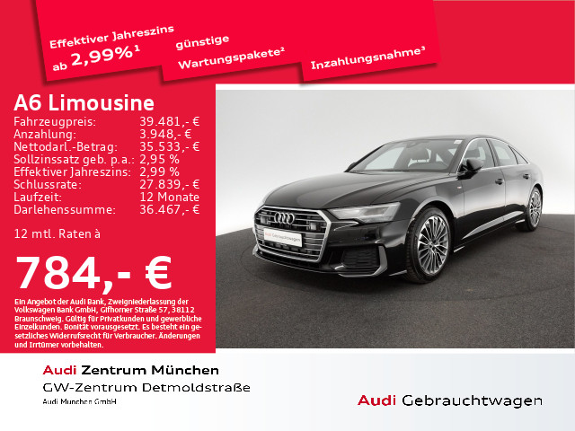 Audi A6 Limousine 50 TFSI e qu S line