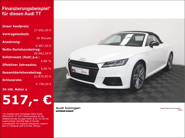 TT Roadster 1.8 TFSI 2x S-Line NaviPlus