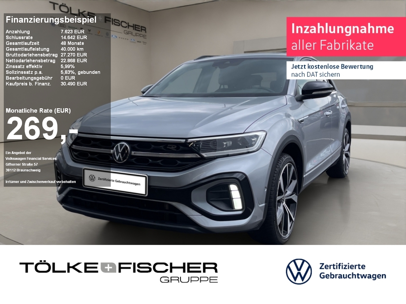 T-Roc 2.0 TDI 4Motion R-Line Virtual Sportp. LM