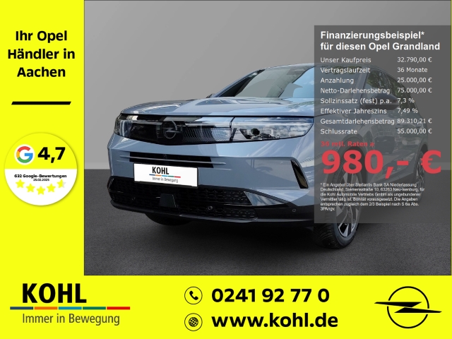 Grandland GS 1.2 48V Mild-Hybrid 145PS 360°Kamera HUD Navi