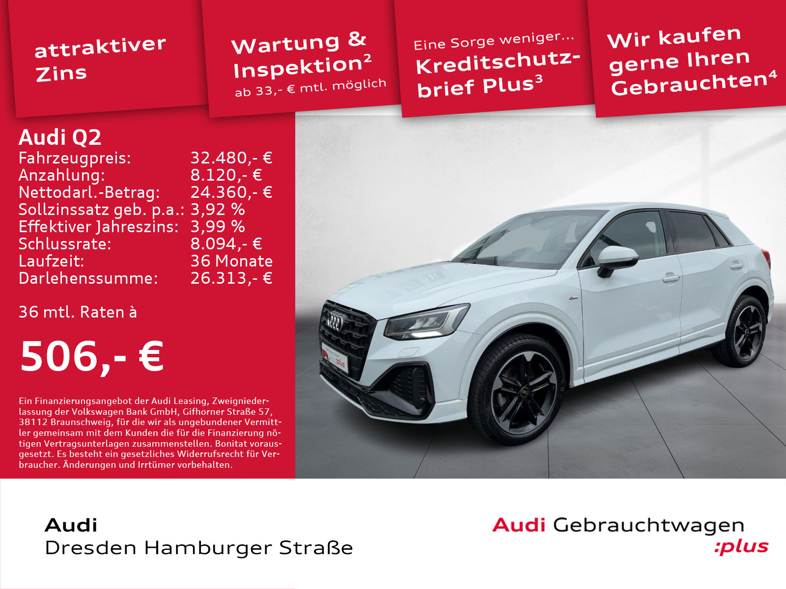 Q2 30 TDI S line LED AHZV