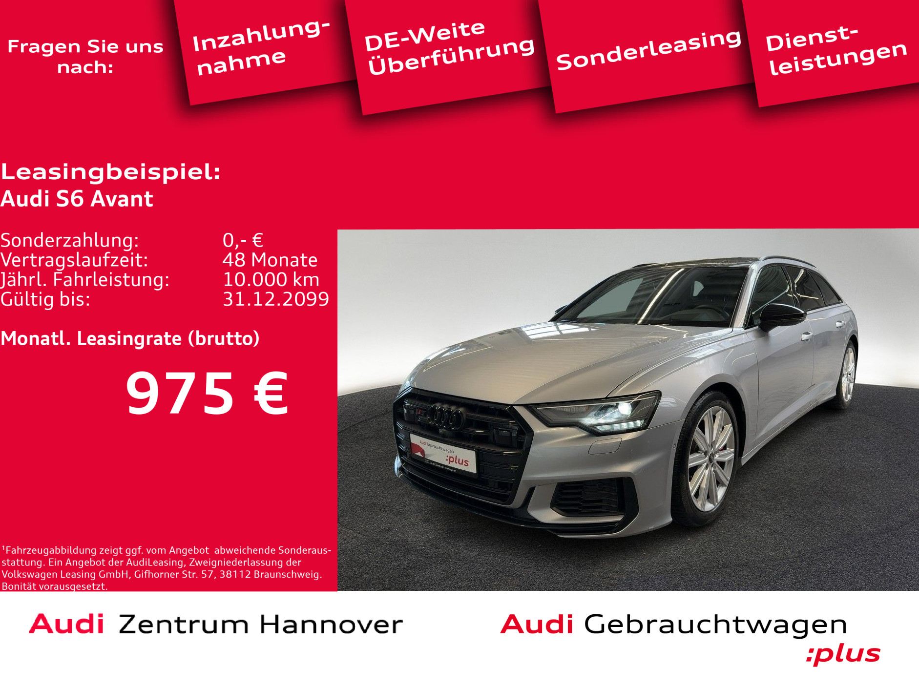 S6 Avant 3.0 TDI quattro Standh HuD Pano AHK B&O Luft