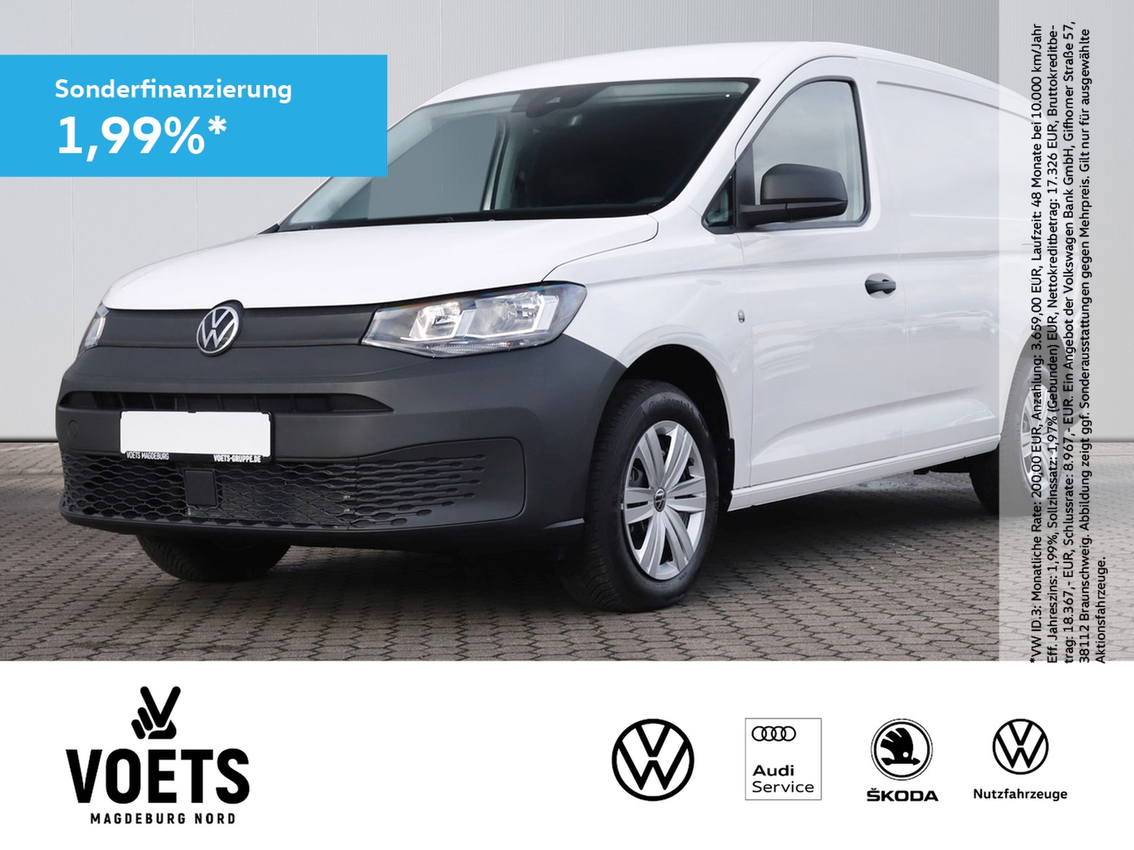 Caddy Cargo 2.0TDI Maxi GRA+PDC+DAB+