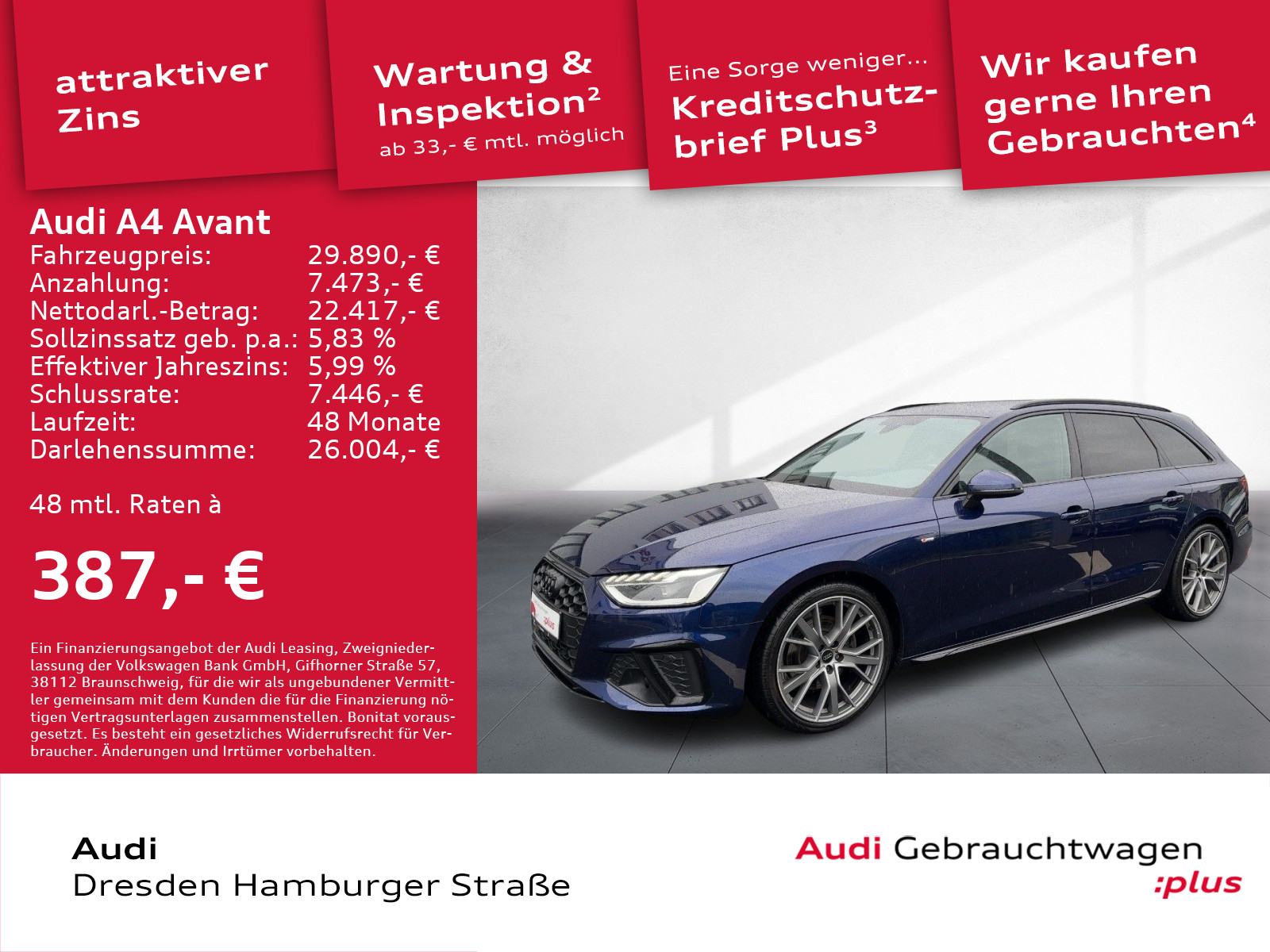 Audi A4 Avant 35 TFSI S line
