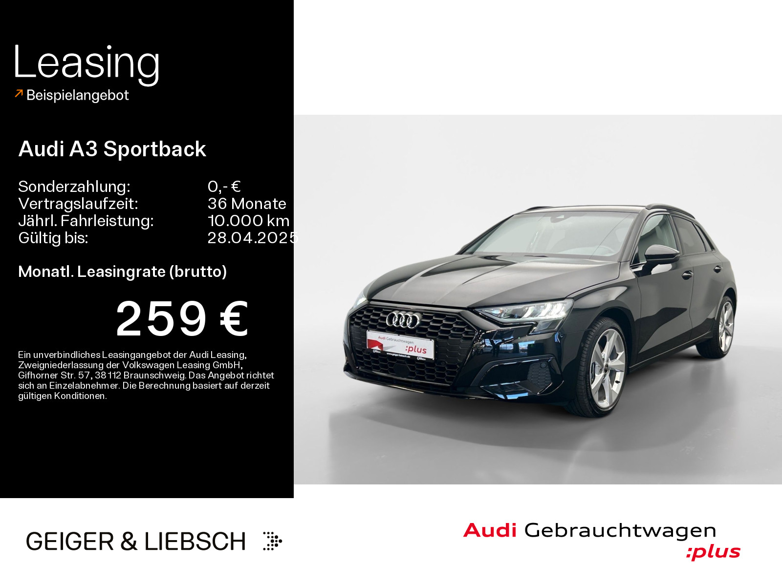 A3 Sportback 30 TDI advanced*LED*AHK*VIRTUAL*NAVI-PLUS*18ZOLL
