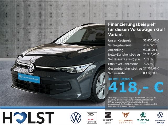 Golf Variant VIII 2.0TDI Life AHK Kamera LED Plus