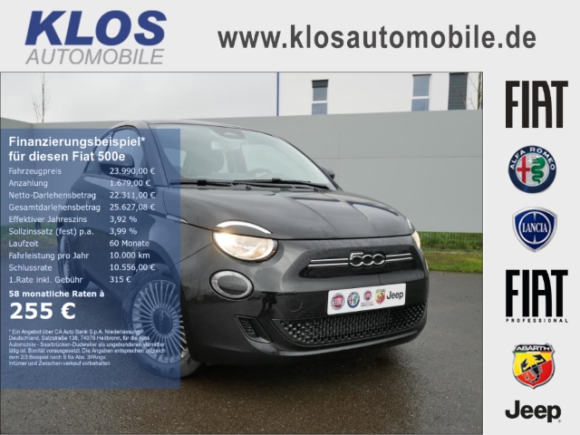Fiat 500E ICON 42kWh PARK KOMFORTPAK