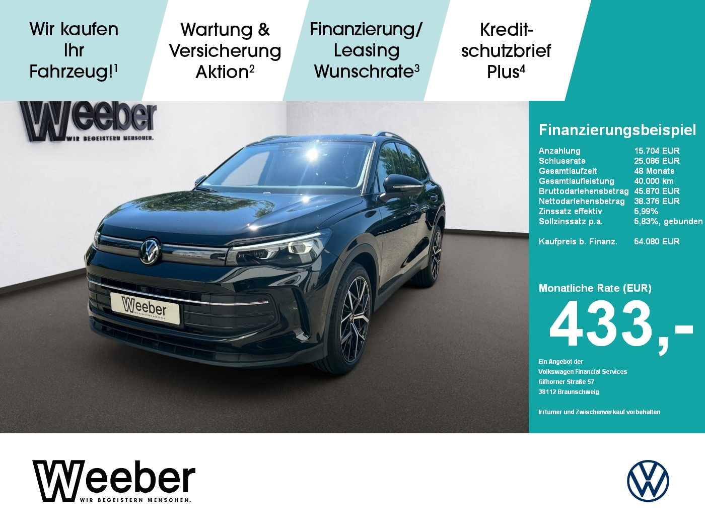 Tiguan 1.5 l eTSI DSG GOAL Panodach Navi LED