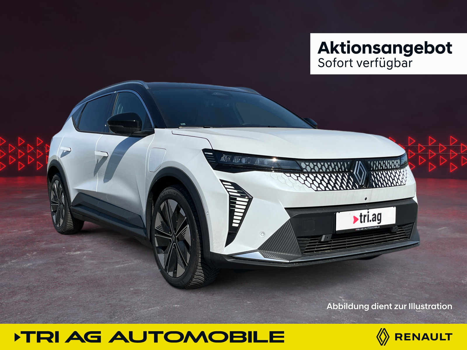 Scenic E-Tech Techno 220 Long Range Harman Kardon-Paket Augmented Vision & Advanced Driving-Paket Winter Komfort Paket Techno Ganzjahresreifen Ladekabel Schuko Mode 2