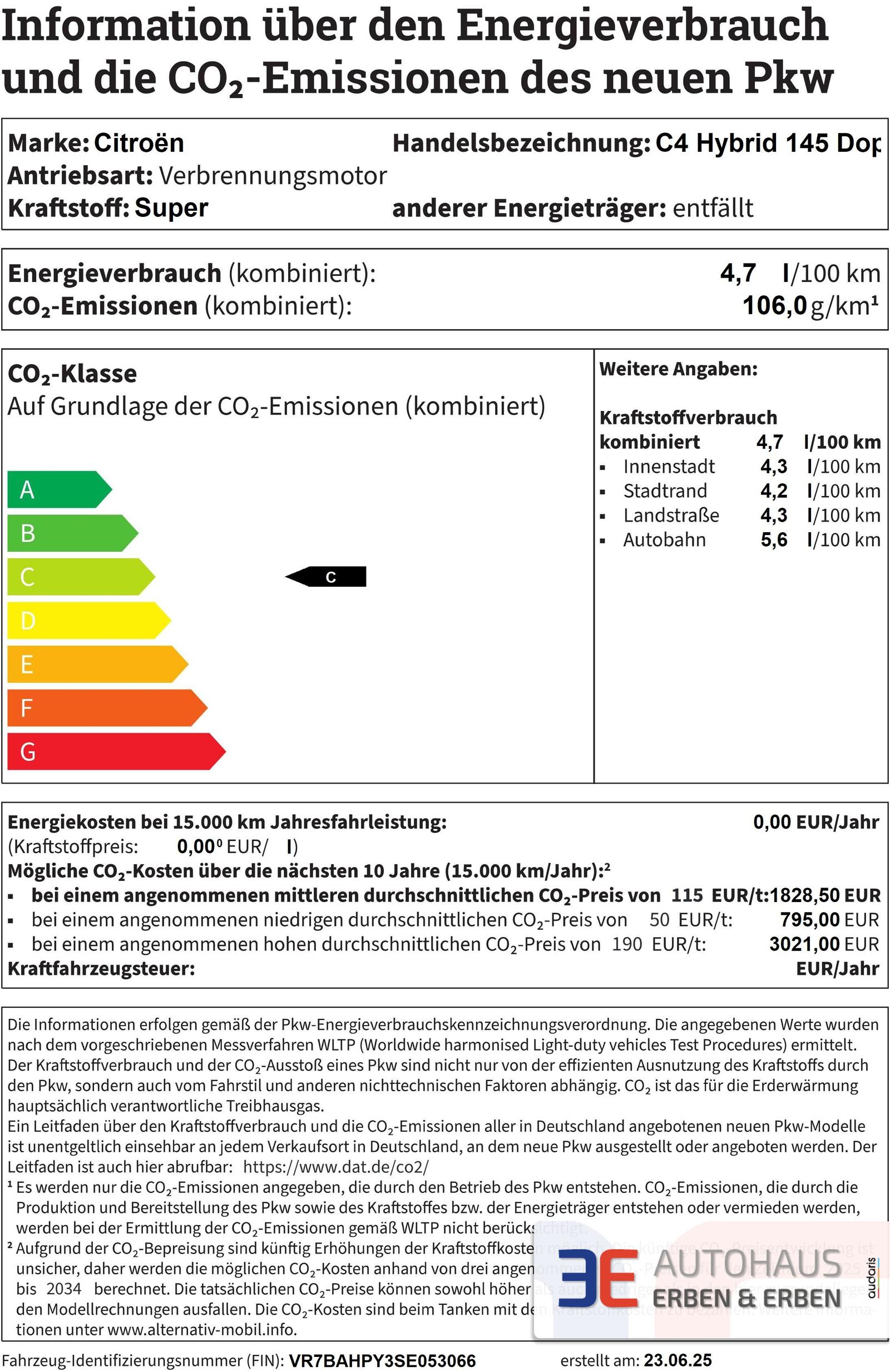 C4 Hybrid 145 Doppelkupplung 6-Gang COLLECTION