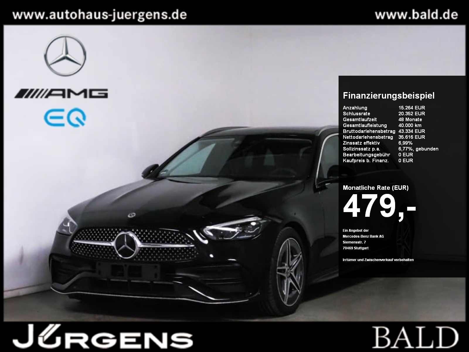 C 300 d T AMG-Sport/Pano/AHK/Sound/Distr/Keyl/18