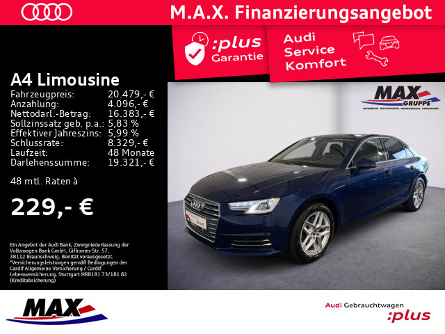 A4 Limousine 1.4 TFSI SPORT +XENON+NAVI+AHK+PDC+