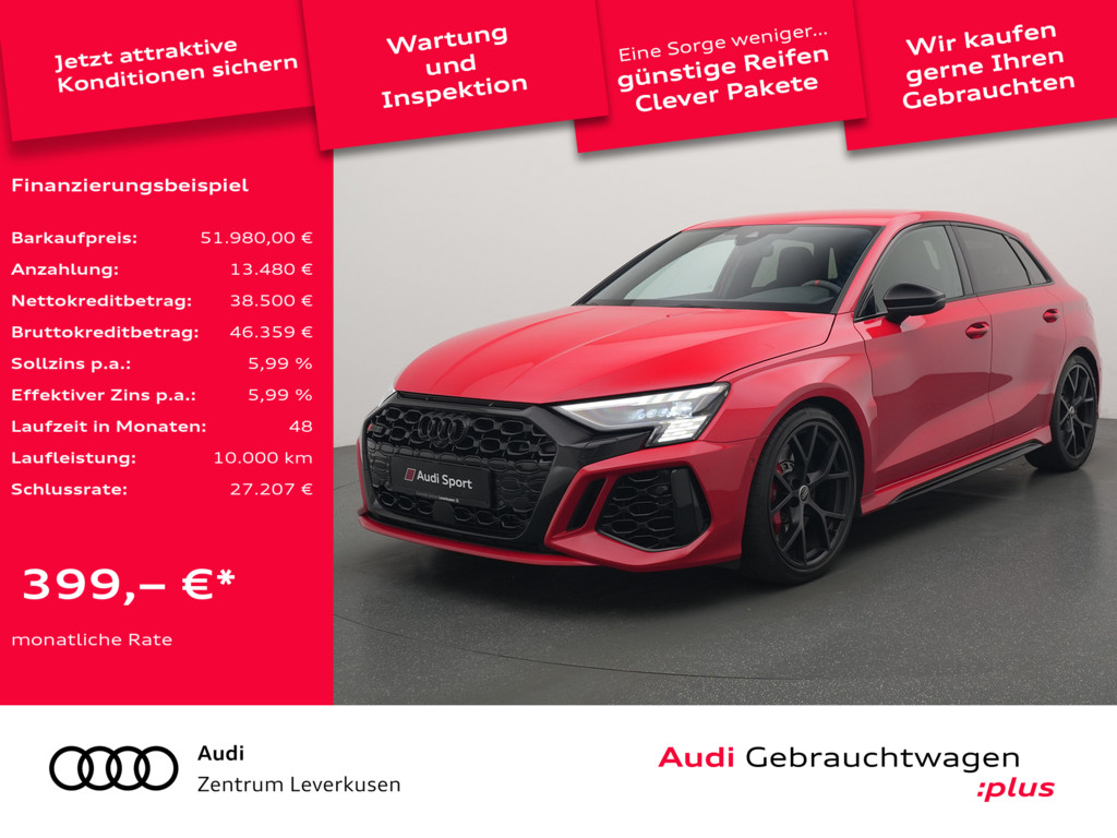 RS3 Sportback SPORTABGASANLAGE KAM APP SHZ