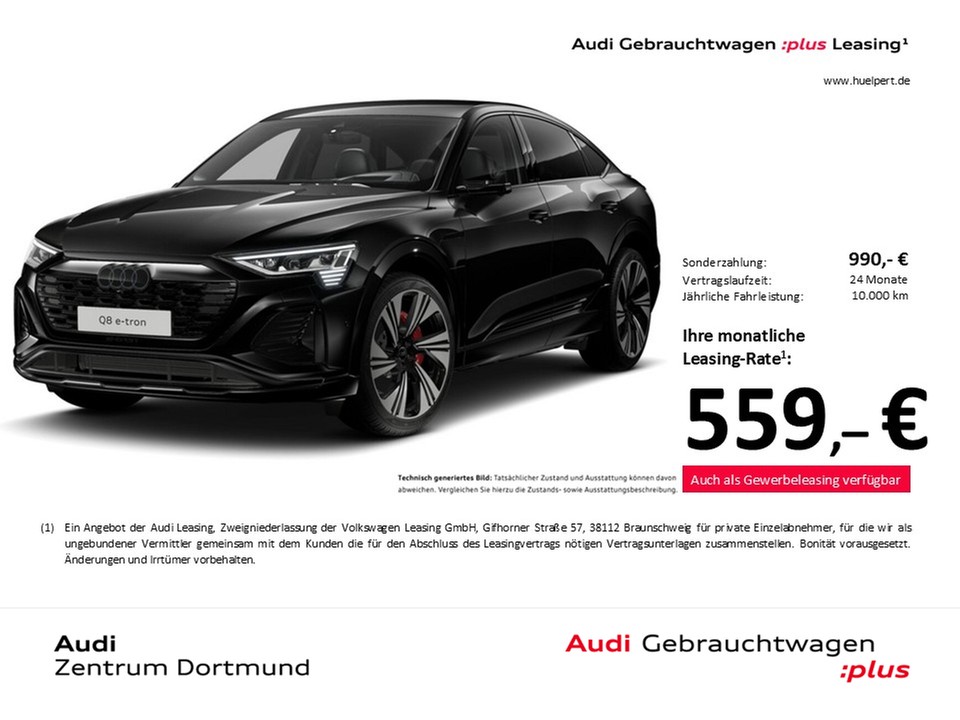 Q8 e-tron Sportback 55 quattro S LINE AHK B&O 22Z