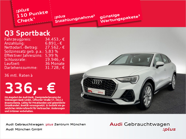 Q3 Sportback 35 TFSI AHK/Virtual+/Navi+/Kamera/SitzHzg/