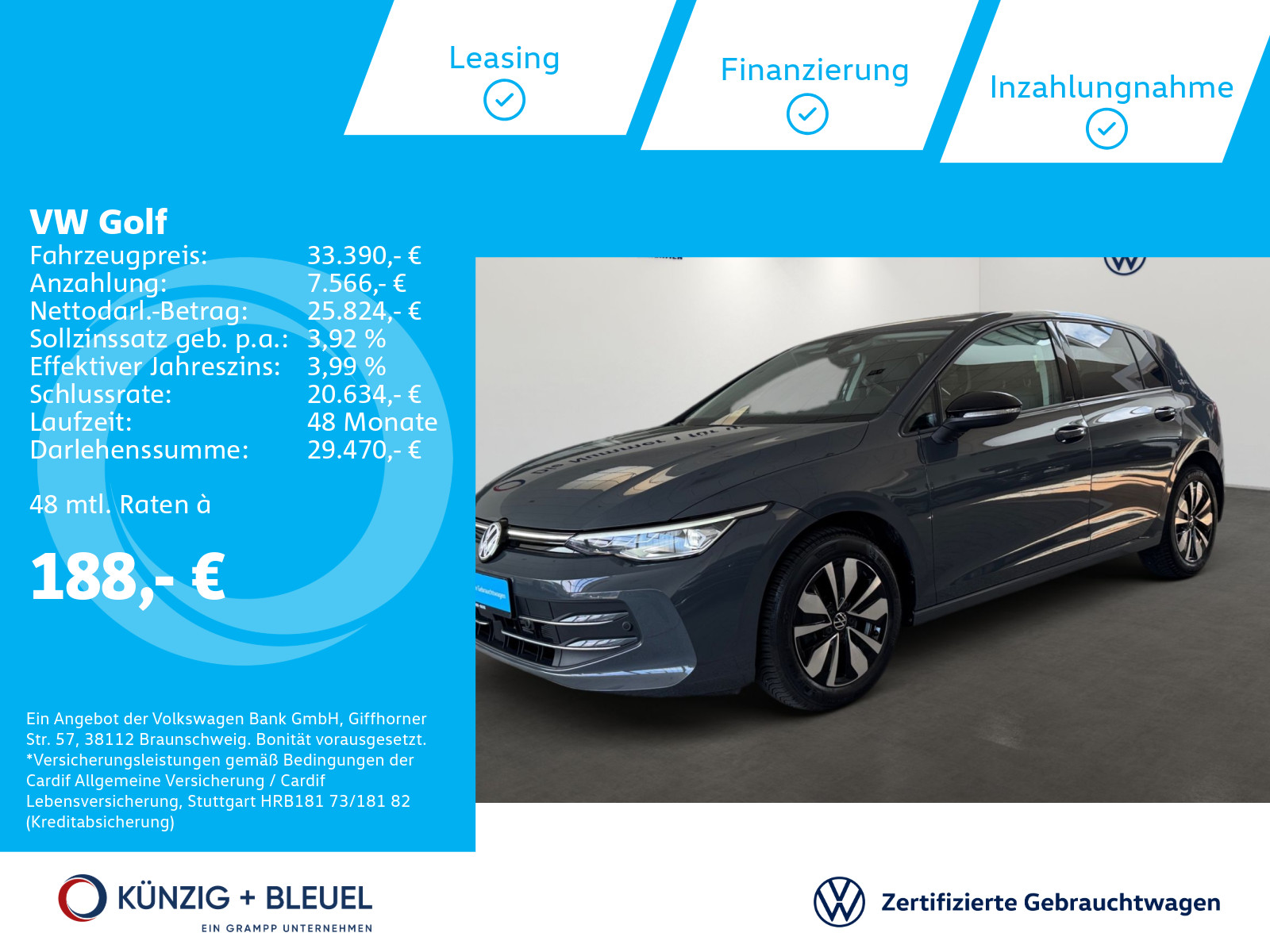 Golf Goal 2.0 TDI DSG*AHK*Navi*LED*Kamera*LED