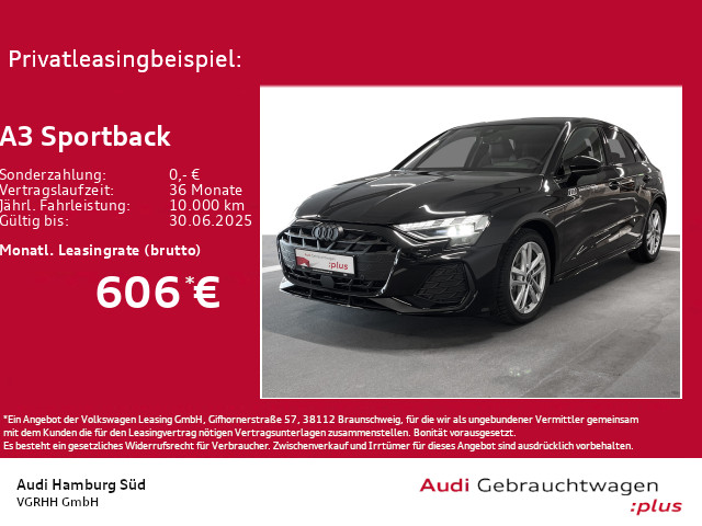 A3 Sportback 35 TFSI S tronic 2xS LINE/PANO/LM19