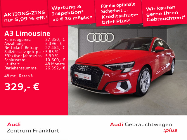 Audi A3 Limousine 35 TFSI advanced VC