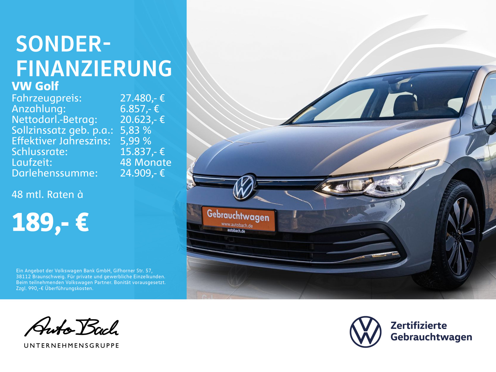 Volkswagen Golf 1.5 VIII eTSI 