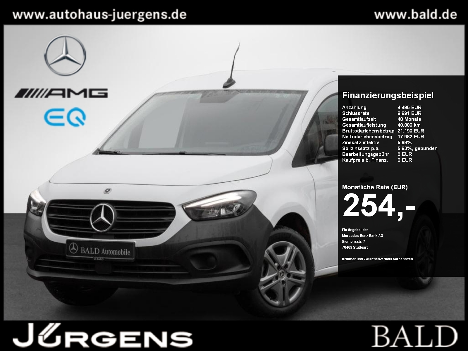 CITAN 112 KASTEN L+MBUX+LED+AHK1,5+KAMERA+2SITZE