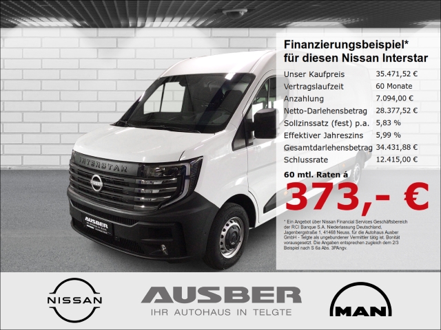 Interstar -AKTIONSFAHRZEUG- Hochraum 3,5t L3H2 150dCi N-Connecta AHK Winterp. Türen270°