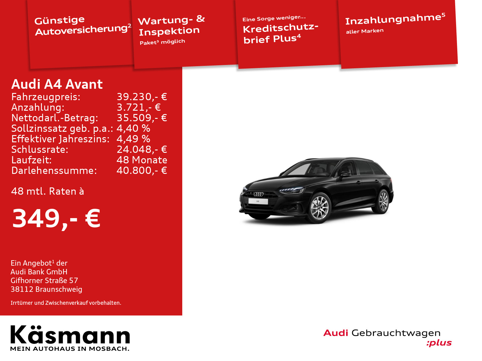 A4 Avant 35TDI advanced AHK LED KAM NAVI VIRTUAL