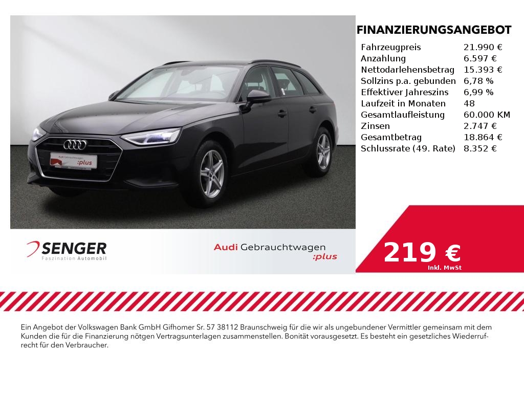 Audi A4 Avant 30 TDI Business-Paket
