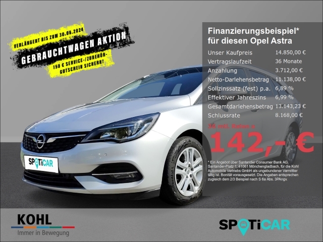 Opel Astra 1.5 K ST Business Diesel