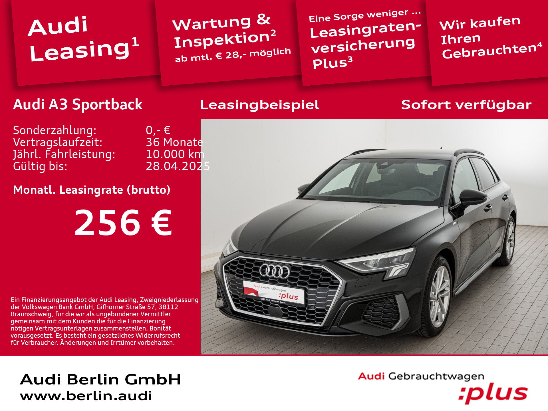 A3 Sportback S line 30 TDI S tr. AHK LED PDC