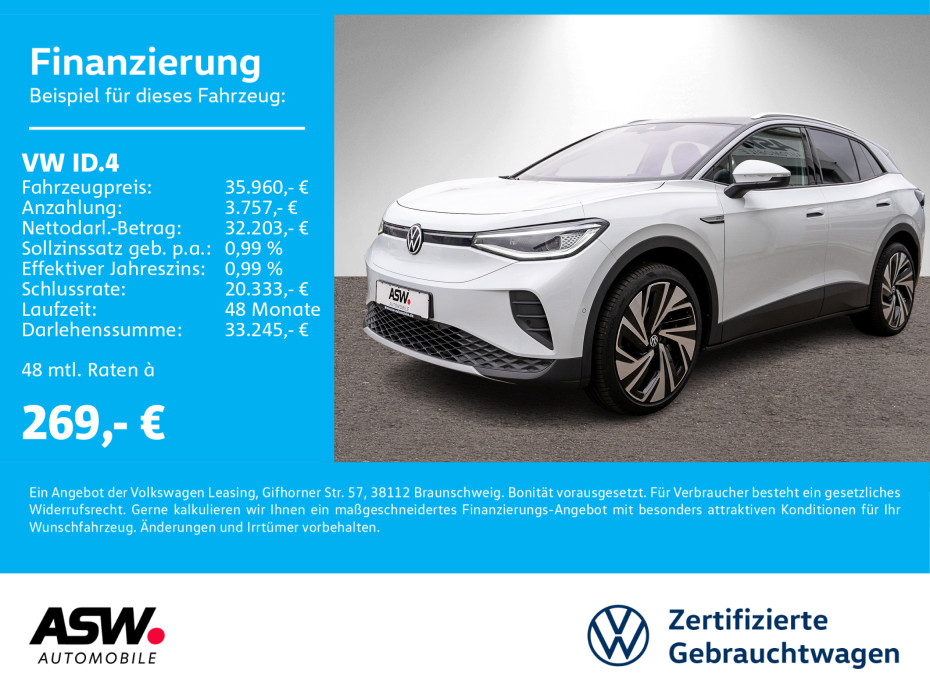 ID.4 Pro Performance LED Navi RFK ACC Wärmepumpe
