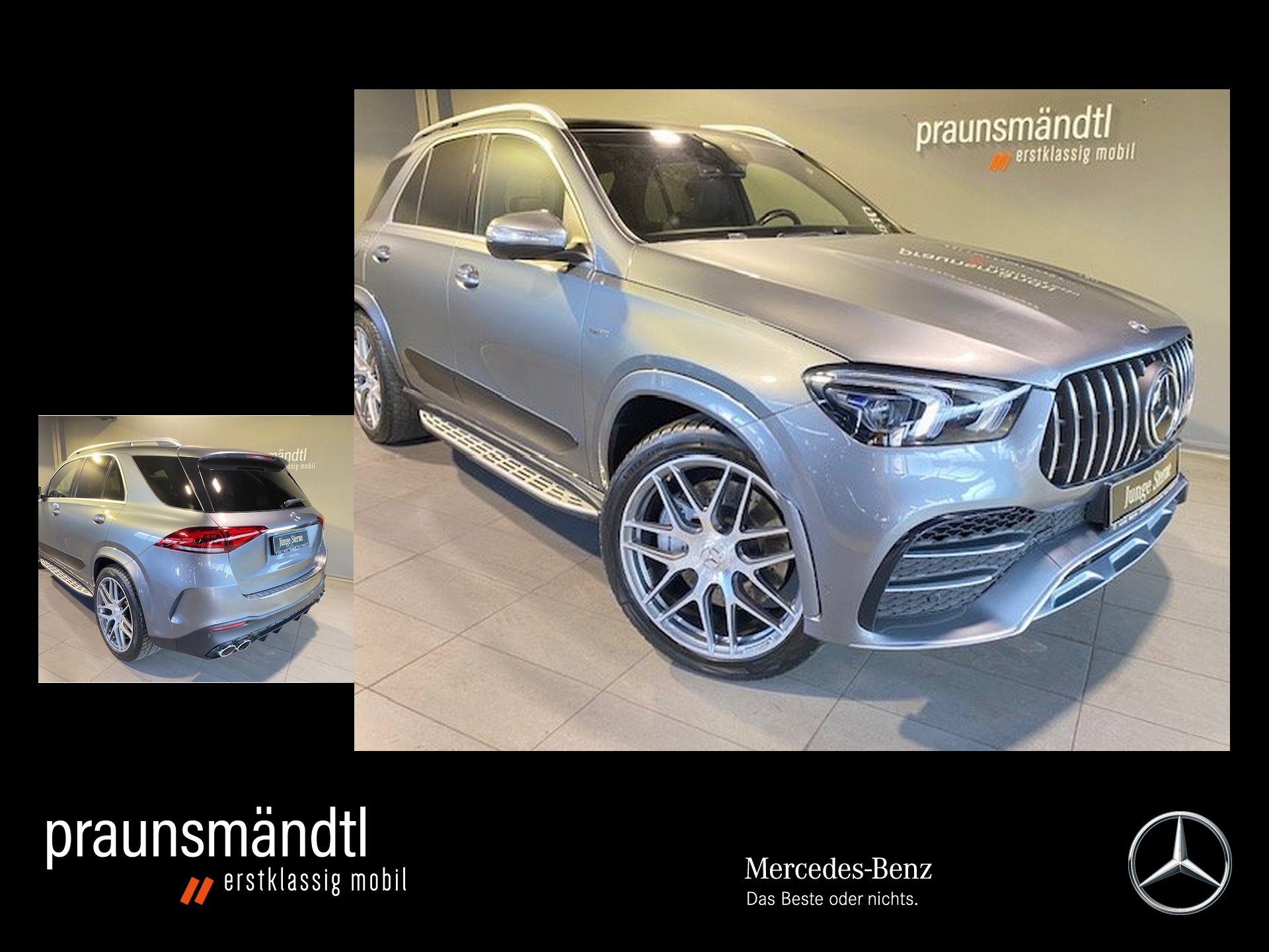 GLE 53 4M AMG Pano/Sound/AHK/Distr/Airmati/7Sitz