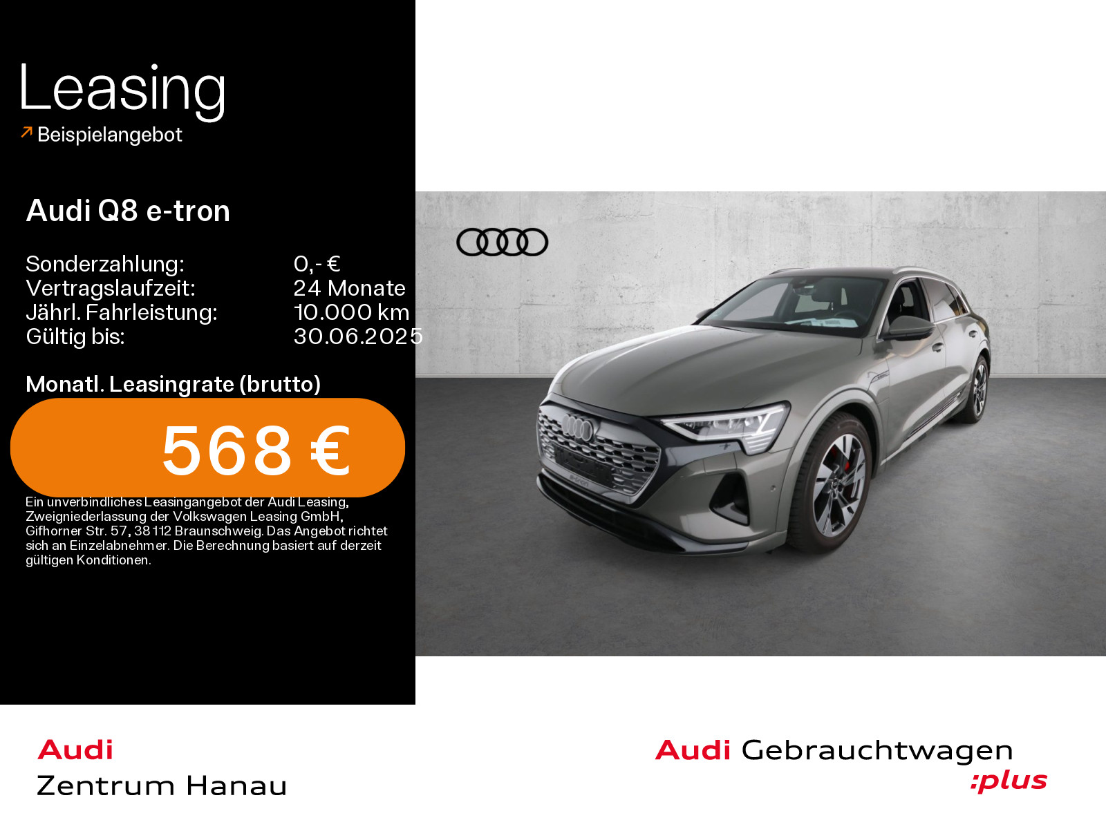 Q8 e-tron 55 quattro advanced*NAVI-PLUS*MATRIX*VIRTUAL*HUD*LEDER*21ZOLL